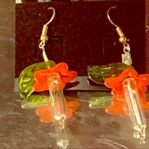 Christmas lights earrings